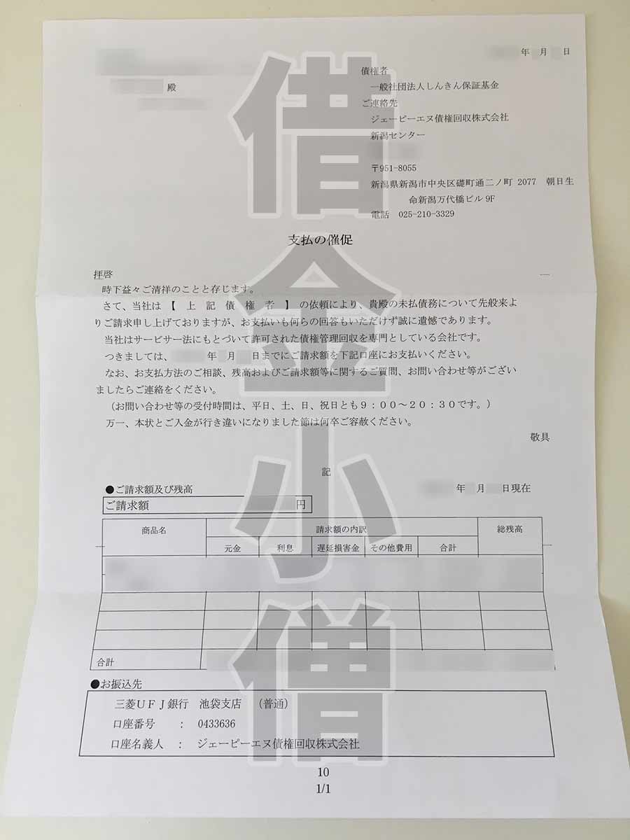 支払いの督促