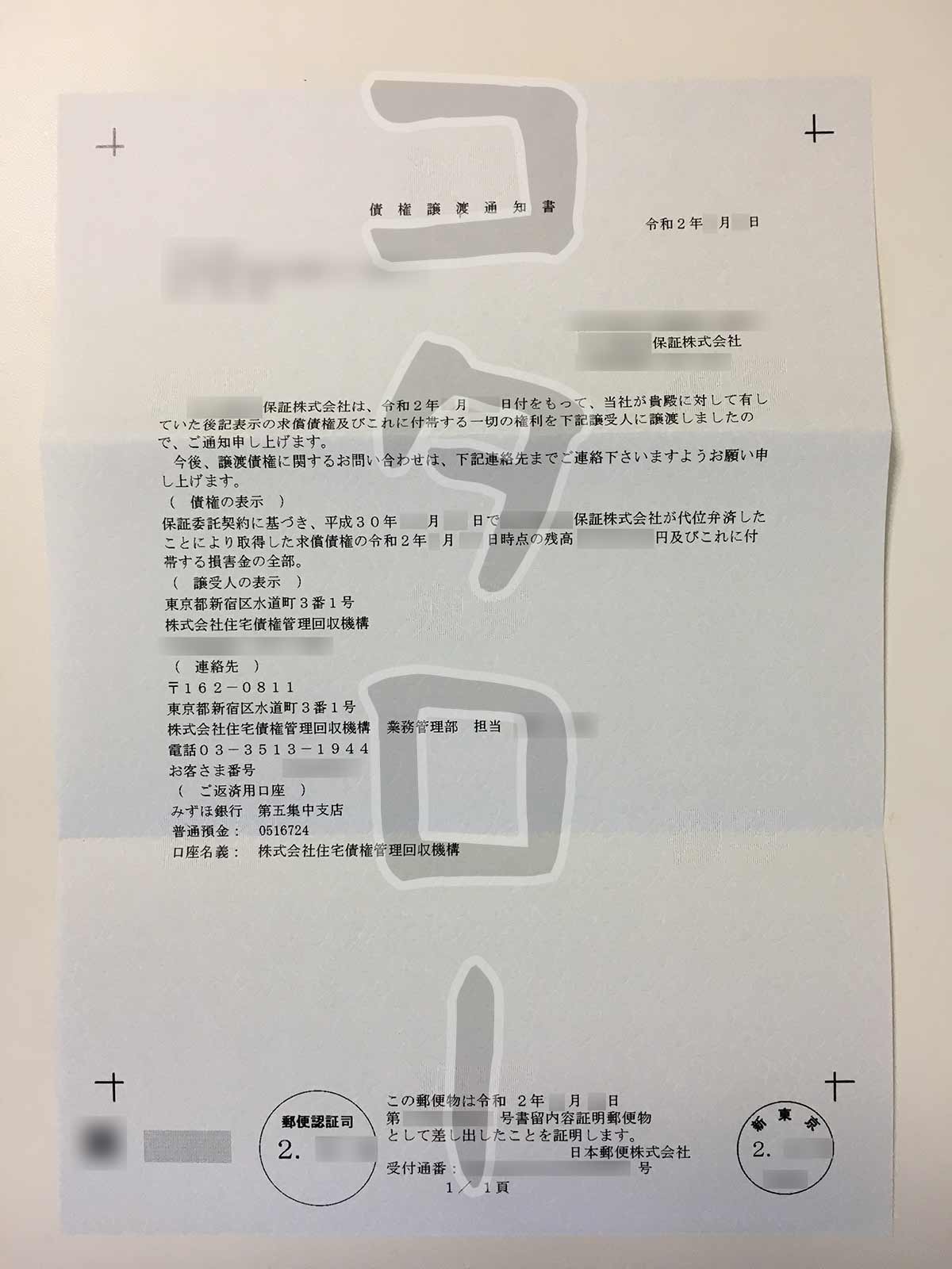 債権譲渡通知書保証会社-min